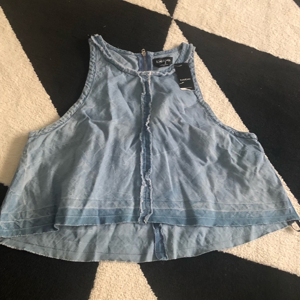 Bebe denim top